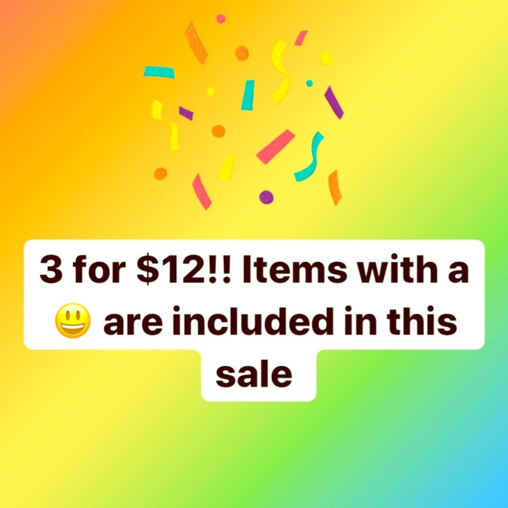 3 for $12